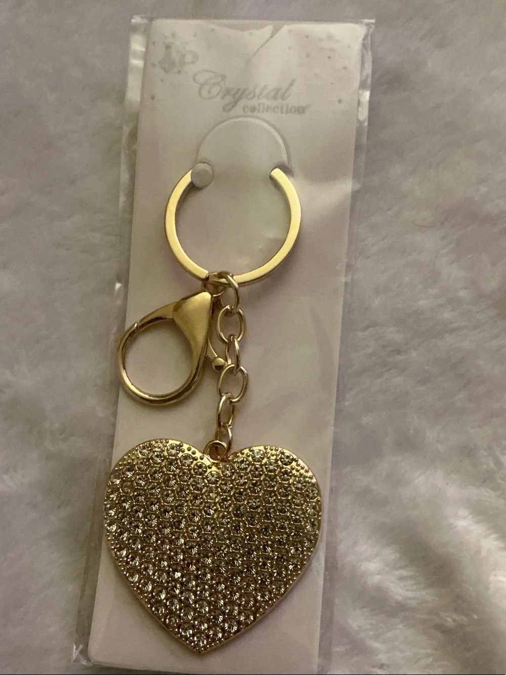 Crystal Heart Keychain - (Bundle 3) Gold, Silver, Clear Absolutely Stunning 🤩